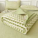 GobekUsa Cartoon Small Fresh Washed Cotton Bed Sheets Bedspread