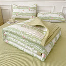 GobekUsa Cartoon Small Fresh Washed Cotton Bed Sheets Bedspread