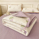 GobekUsa Cartoon Small Fresh Washed Cotton Bed Sheets Bedspread
