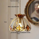 GobekUsa Crown Diamond Glass Pendant Lamp, LED Modern Hanging Light