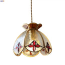 GobekUsa Crown Diamond Glass Pendant Lamp, LED Modern Hanging Light