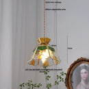 GobekUsa Crown Diamond Glass Pendant Lamp, LED Modern Hanging Light