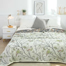 GobekUsa 100% Cotton Gauze Summer Blanket - Soft Floral Throws for Sofa and Bed