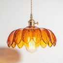 GobekUsa Brass Glass LED Pendant Lamp for Cafe Bar Restaurant Bedroom Loft