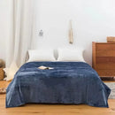 GobekUsa Coral Fleece Flannel Flower Printed Blanket for Single/Queen/King Beds