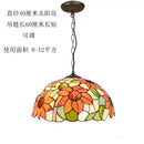 GobekUsa Baroque Tiffany Pendant Light Stained Glass Chandelier for Home Dining Room E27