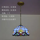GobekUsa Baroque Tiffany Pendant Light Stained Glass Chandelier for Home Dining Room E27