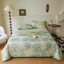 GobekUsa Knitted Cotton Print Summer Quilt, Silk Soft Blanket