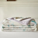 GobekUsa Knitted Cotton Print Summer Quilt, Silk Soft Blanket