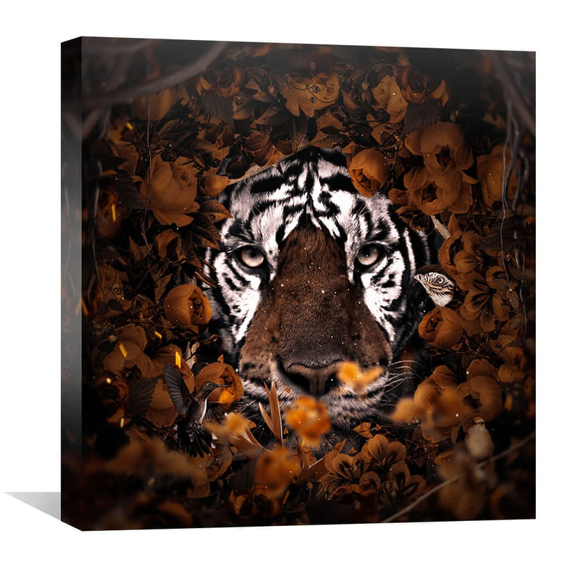 Floral Tiger Canvas