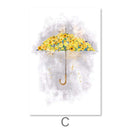 Floral Umbrellas Canvas
