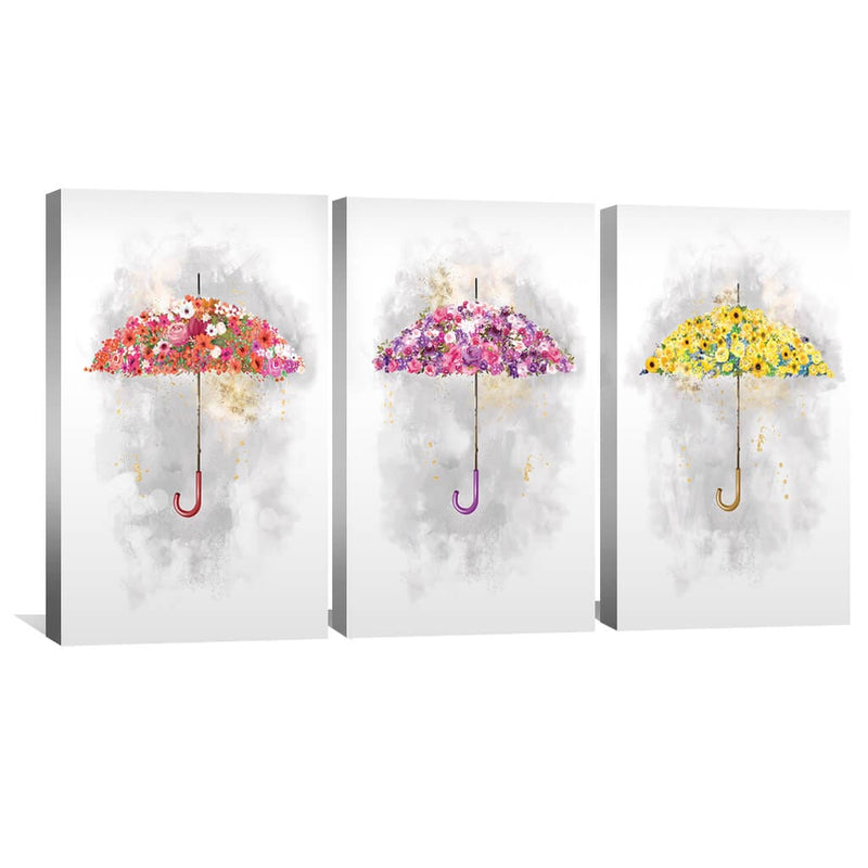 Floral Umbrellas Canvas