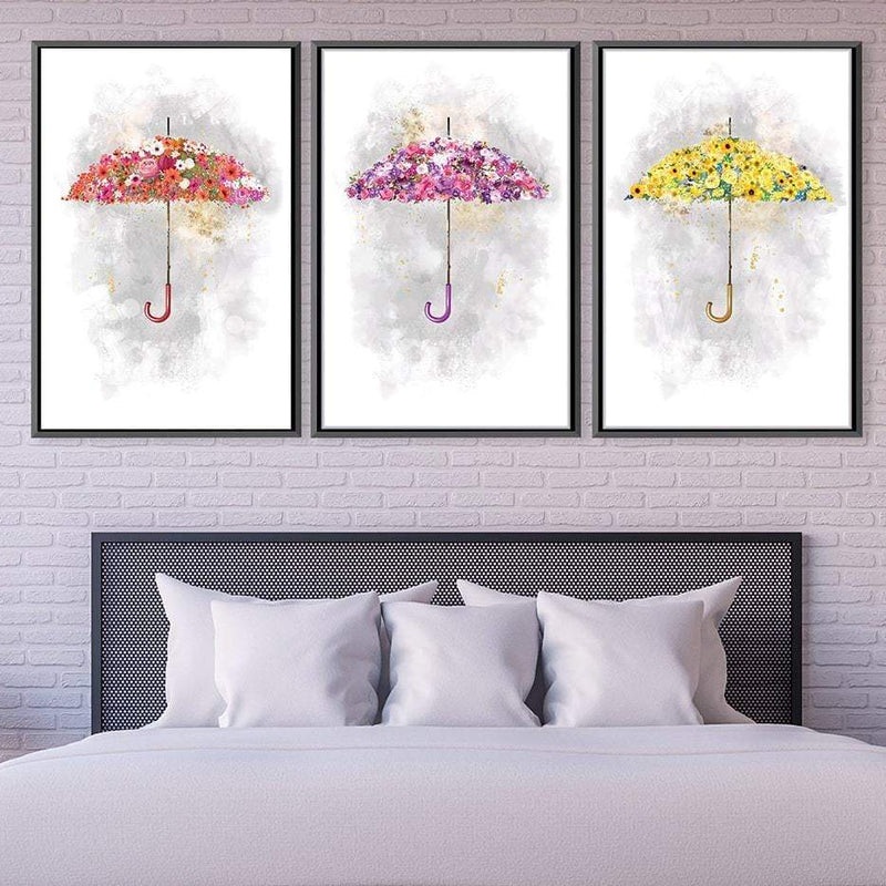 Floral Umbrellas Canvas