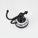 GobekUsa Black Stainless Steel Wall Mounted Bathroom Towel Hook Robe Coat Hanger