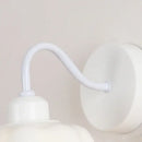GobekUsa Glass Iron LED Wall Sconce Pull Chain Switch Stair Light Fixture for Bedroom
