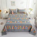 GobekUsa Cotton Double Bedspread Set with Floral Design for Healthy Home Bed Decor