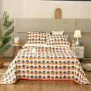 GobekUsa Cotton Double Bedspread Set with Floral Design for Healthy Home Bed Decor