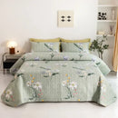 GobekUsa Cotton Quilted Bedspread Bed Cover Set for Queen King Double Bed