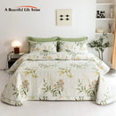 GobekUsa Cotton Quilted Bedspread Bed Cover Set for Queen King Double Bed