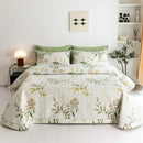 GobekUsa Cotton Quilted Bedspread Bed Cover Set for Queen King Double Bed