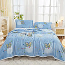GobekUsa Cozy Flannel Plush Blanket - All Seasons Sofa Cover & Bed Sheet for Queen Double