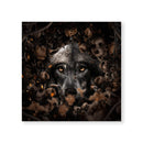 Floral Wolf Canvas