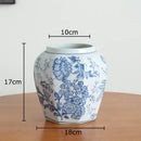GobekUsa Blue & White Porcelain Vase Pot for Stylish Room Aesthetic Decor & Flowers