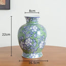 GobekUsa Blue & White Porcelain Vase Pot for Stylish Room Aesthetic Decor & Flowers