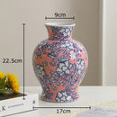 GobekUsa Blue & White Porcelain Vase Pot for Stylish Room Aesthetic Decor & Flowers
