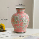 GobekUsa Blue & White Porcelain Vase Pot for Stylish Room Aesthetic Decor & Flowers