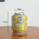 GobekUsa Blue & White Porcelain Vase Pot for Stylish Room Aesthetic Decor & Flowers