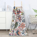 GobekUsa Cotton Gauze Floral Adult Bath Towel - Quick-Dry & Soft