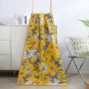 GobekUsa Cotton Gauze Floral Adult Bath Towel - Quick-Dry & Soft