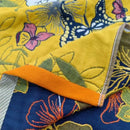 GobekUsa Cotton Gauze Floral Adult Bath Towel - Quick-Dry & Soft