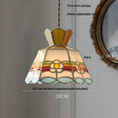 GobekUsa Glass Brass Pendant Lamp, Adjustable Loft LED Light for Kitchen Bar Balcony