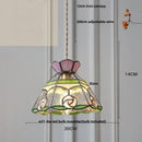 GobekUsa Glass Brass Pendant Lamp, Adjustable Loft LED Light for Kitchen Bar Balcony