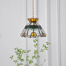 GobekUsa Glass Brass Pendant Lamp, Adjustable Loft LED Light for Kitchen Bar Balcony
