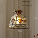 GobekUsa Glass Brass Pendant Lamp, Adjustable Loft LED Light for Kitchen Bar Balcony