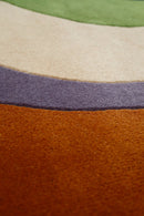 Flow Modern Abstract Colorful Hand Tufted 5x8 Wool Rug