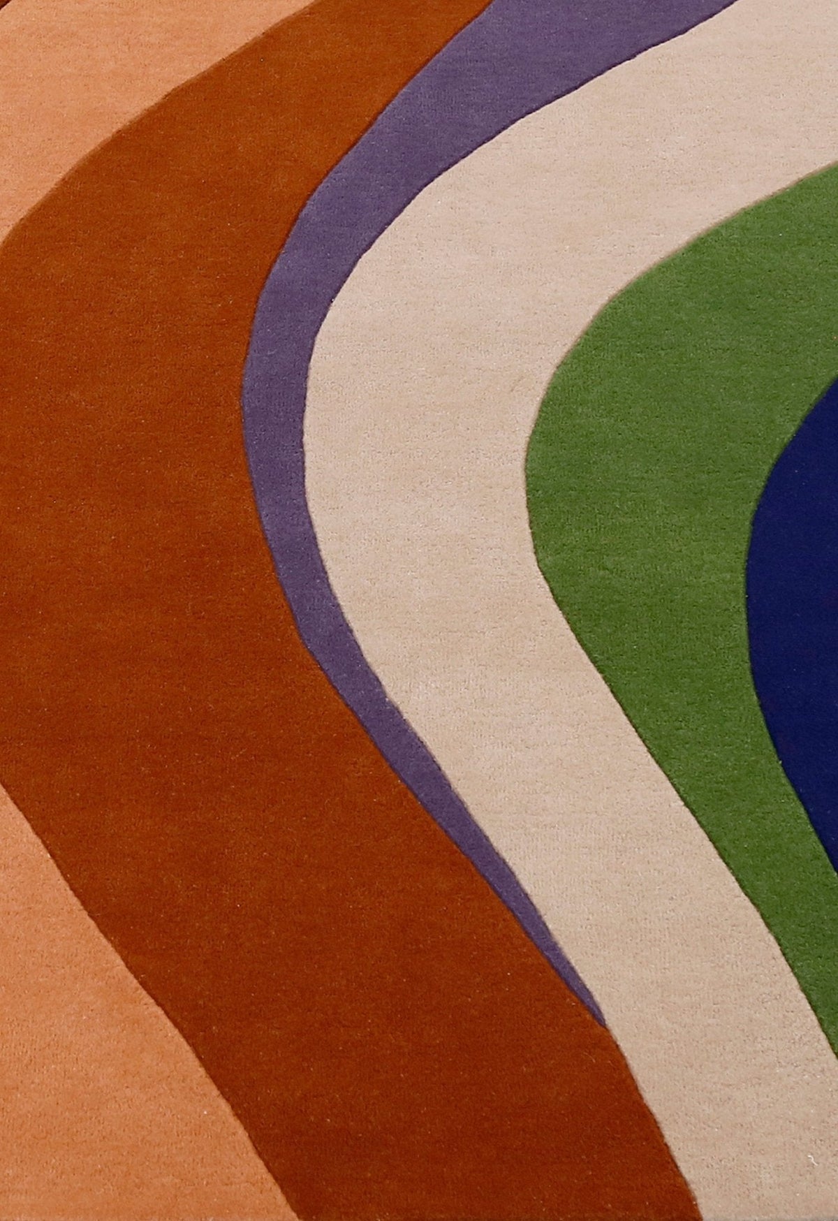 Vibrant Colorful Modern Abstract Wool Area Rug 5x8 - Hand Tufted, photo 5 of 6
