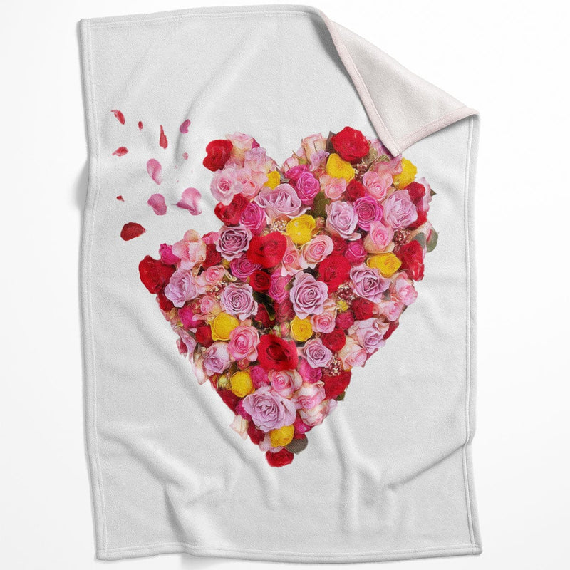 Flower Hearts Blanket