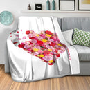 Flower Hearts Blanket