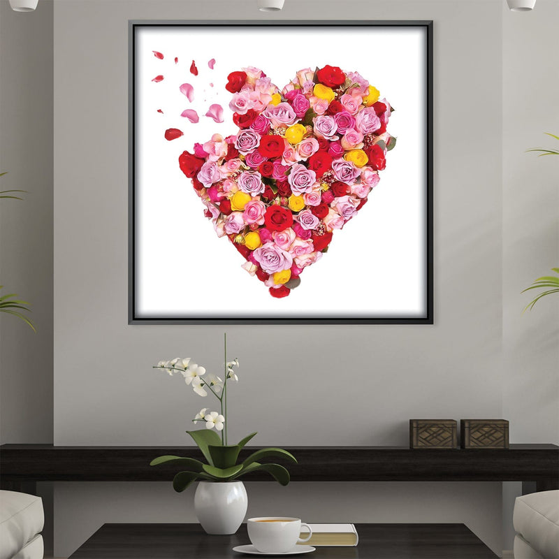 Flower Hearts Canvas