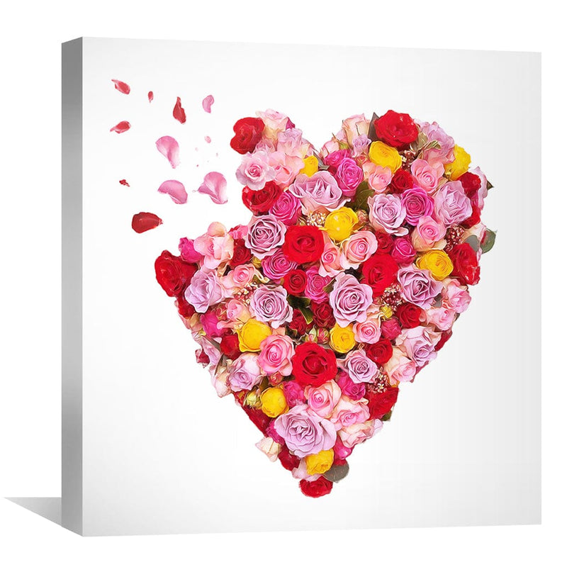 Flower Hearts Canvas