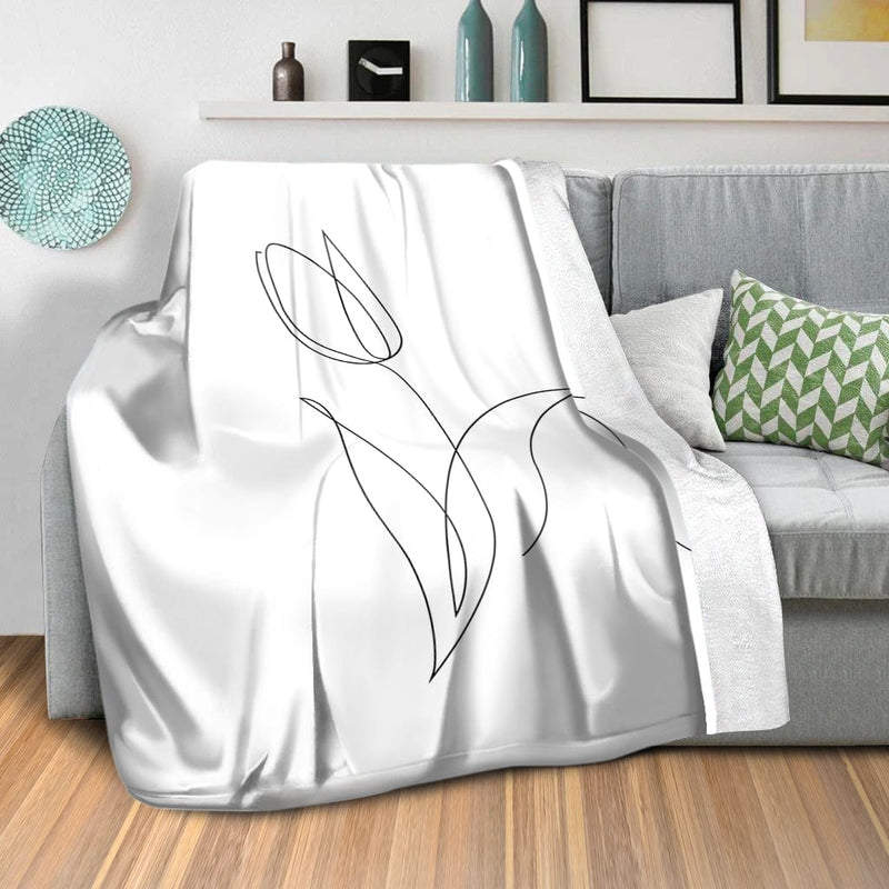 Flower Lines A Blanket