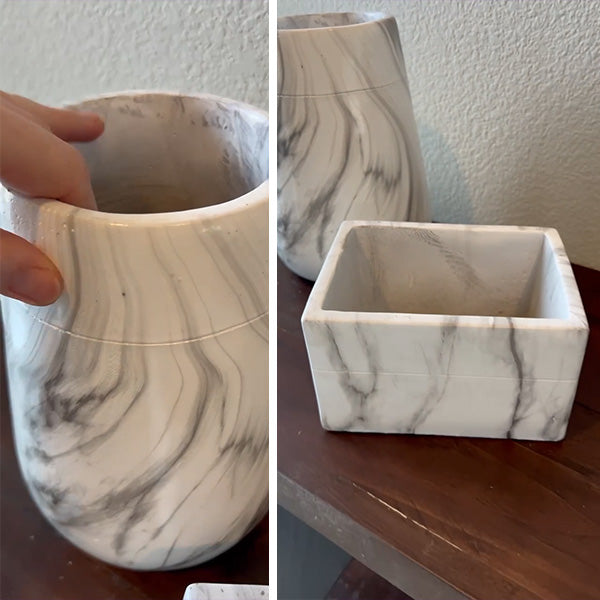 Marble-Like Flower Vases, Pick Your Style