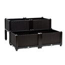 Set of 4 Elevated Flower Vegetable Herb Grow Planter Box by LJGDeals