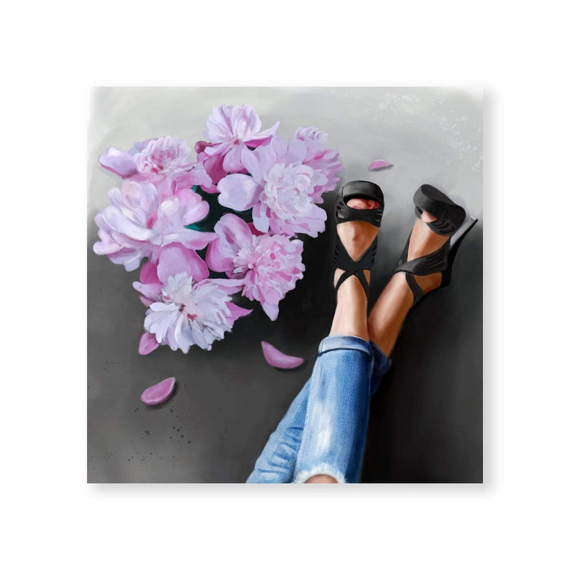 Flowers and Heels Canvas