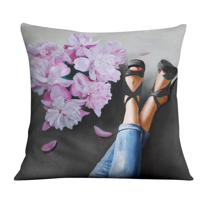 Flowers and Heels Cushion