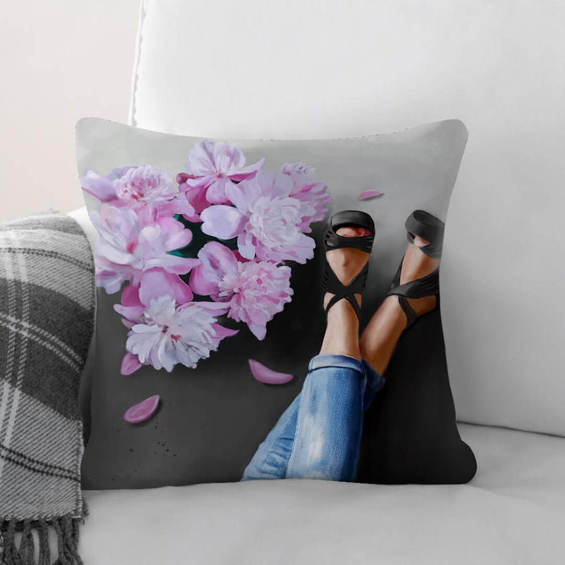 Flowers and Heels Cushion